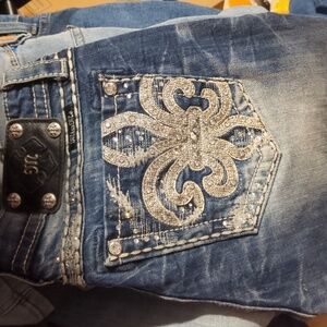 MISS ME 30 JE8029SA SKINNY JEANS NEW W/OUT TAG EMBELLISHED POCKETS